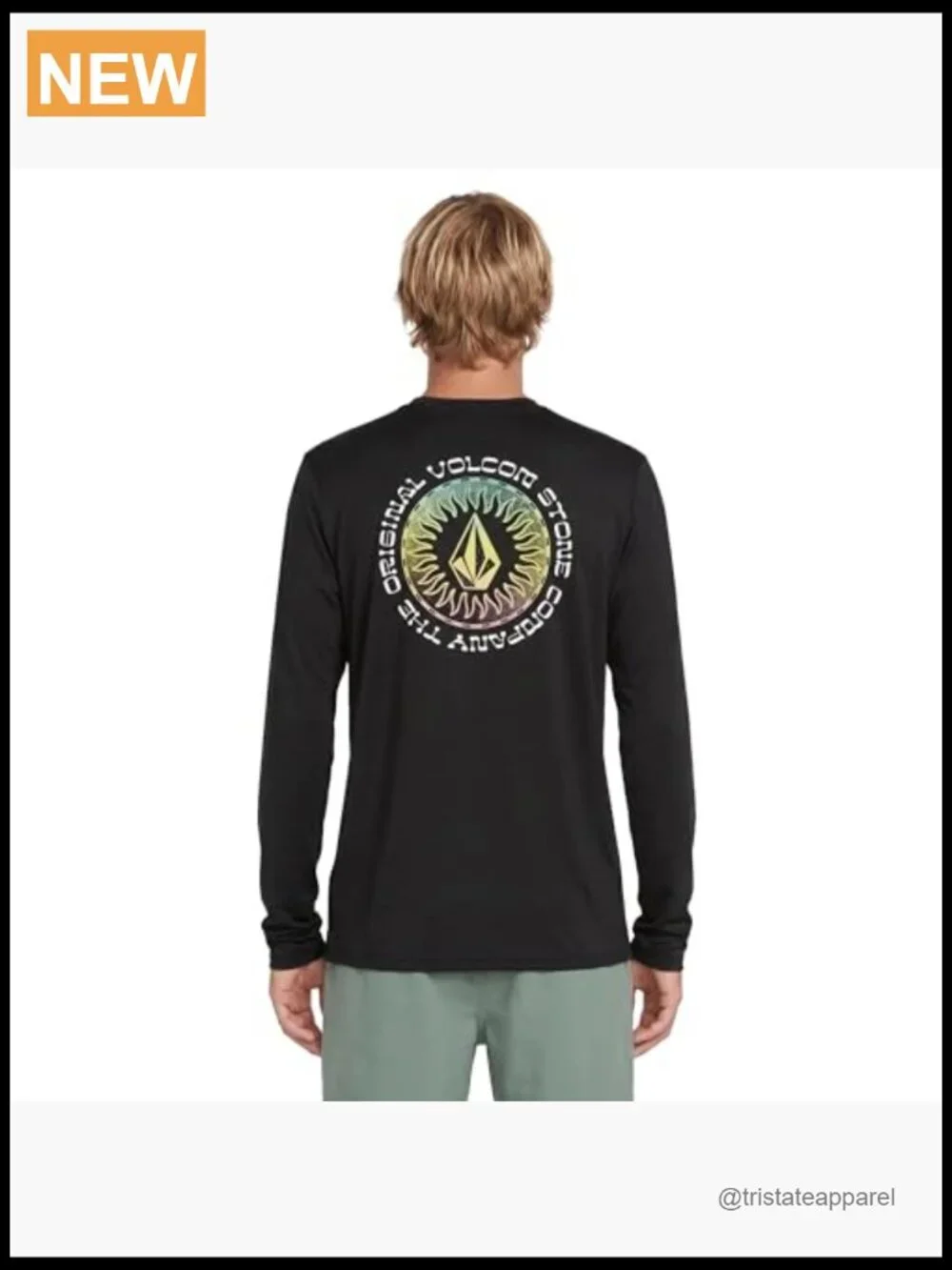 Men's Long Sleeve Rashguard UPF 50+ Sun Protection Quick-Dry Swim Shirt